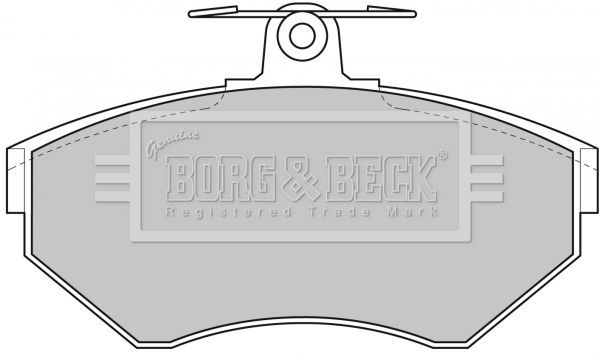 BORG & BECK Bremžu uzliku kompl., Disku bremzes BBP1607